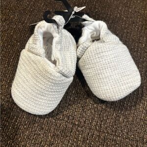Carter's White and Black Baby Booties